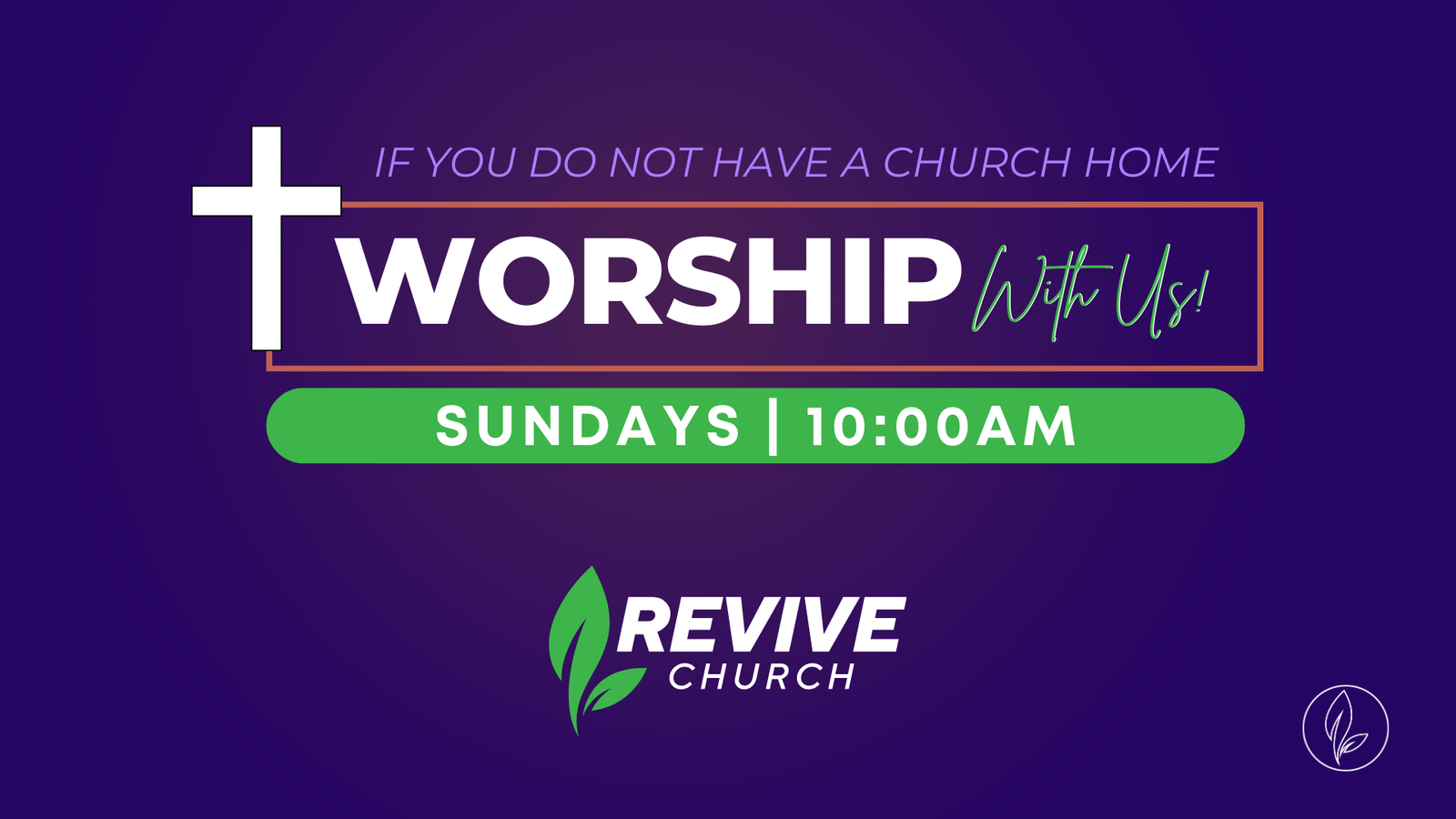 Worship Service Sunday 10AM